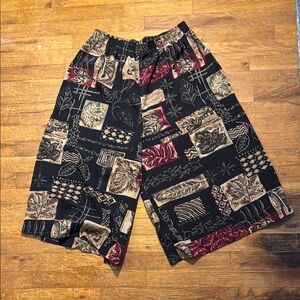 Vintage ultra high rise wide leg capris